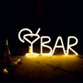 thumbnail image 1 of Letrero de Barra LED, Luz de , USB/barra de Batería, de Publicidad Iluminadas, Letrero de Pantalla Eléctrica para Decoración de Blanco cálido Colco bar lámpara de neón, 1 of 8
