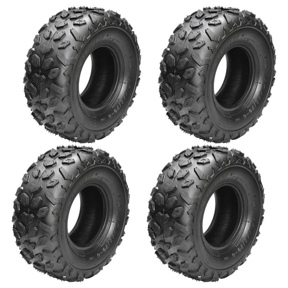 4PCS 145/70-6 145x70x6 Tire Tubeless 4 Ply for Coleman CC100X CT100u Baja Mini Bike Kazuma Roketa 110cc 125cc ATV Quad Bike Go Kart Lawn Mower Taotao Coolster LT50