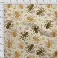 thumbnail image 4 of oneOone Cotton Poplin Light Brown Fabric Sea Craft Projects Decor Fabric Printed By The Yard 56 Inch Wide, 4 of 4