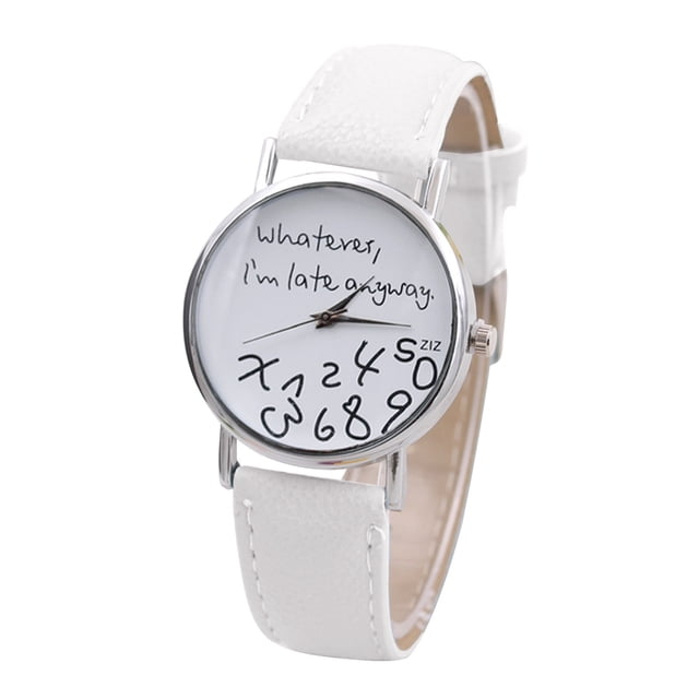 Señoras Relojes de moda Relojes Relojes Cuero Vestidos casuales Muñeca Cristales Wmkox8yii gfajkfgbkjabf797