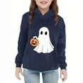 thumbnail image 2 of hengsof Boys Girls Halloween Hooded Shirt Long Sleeve Pullover Hoodies Outfit Toddler Halloween Print Tops 2-7 Years, 2 of 5
