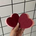thumbnail image 4 of 10Pcs Heart Sponge Heavy Duty Pad Strong Decontamination Dish Towel Cute Heart Shape Does Not Scratch Kitchen Accessories, 4 of 5