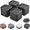 Square-4 Pack-black, variant on Bed Risers Furniture Risers Heavy-Duty Rectangular Adjustable Block Lift to 3 inches and 4.3 inches Desk, Sofa, Chair Legs, Refrigerator, Washing Machine Support up to 4000 pounds