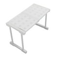 thumbnail image 3 of Estante expandible apilable con capacidad de carga de 55 kg, divisor de almacenamiento para armarios, alacenas, longitud de 37 a 48 cm (14,6 a 18,9 pulgadas), 3 of 14