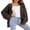 Dark Brown, variant on 100% Cotton Cardigan Sweaters for Women, V Neck Button Down Chunky Knit Cozy Relaxed Fit Sweater Cardigan