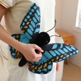 thumbnail image 6 of Realistic Blue Monarch Butterfly Stuffed Animal Plush Doll -12.2 '' Soft Cute Wildlife Animal Cuddle Gifts, 6 of 6