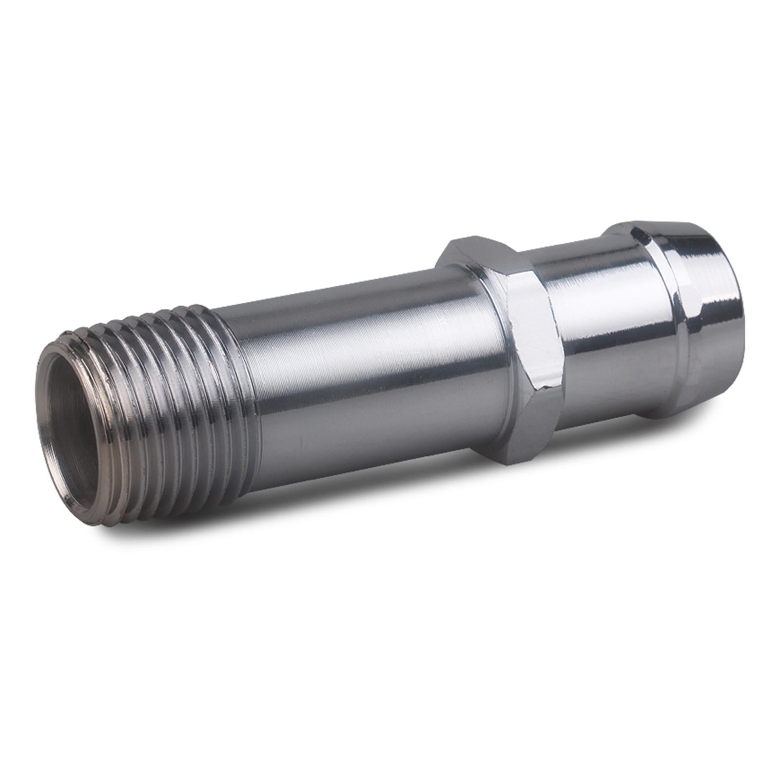 Nishiyuenyi 2pcs Chromed Heater Hose Fittings 3/4" Water Pump 5/8" Intake Connector Advanced