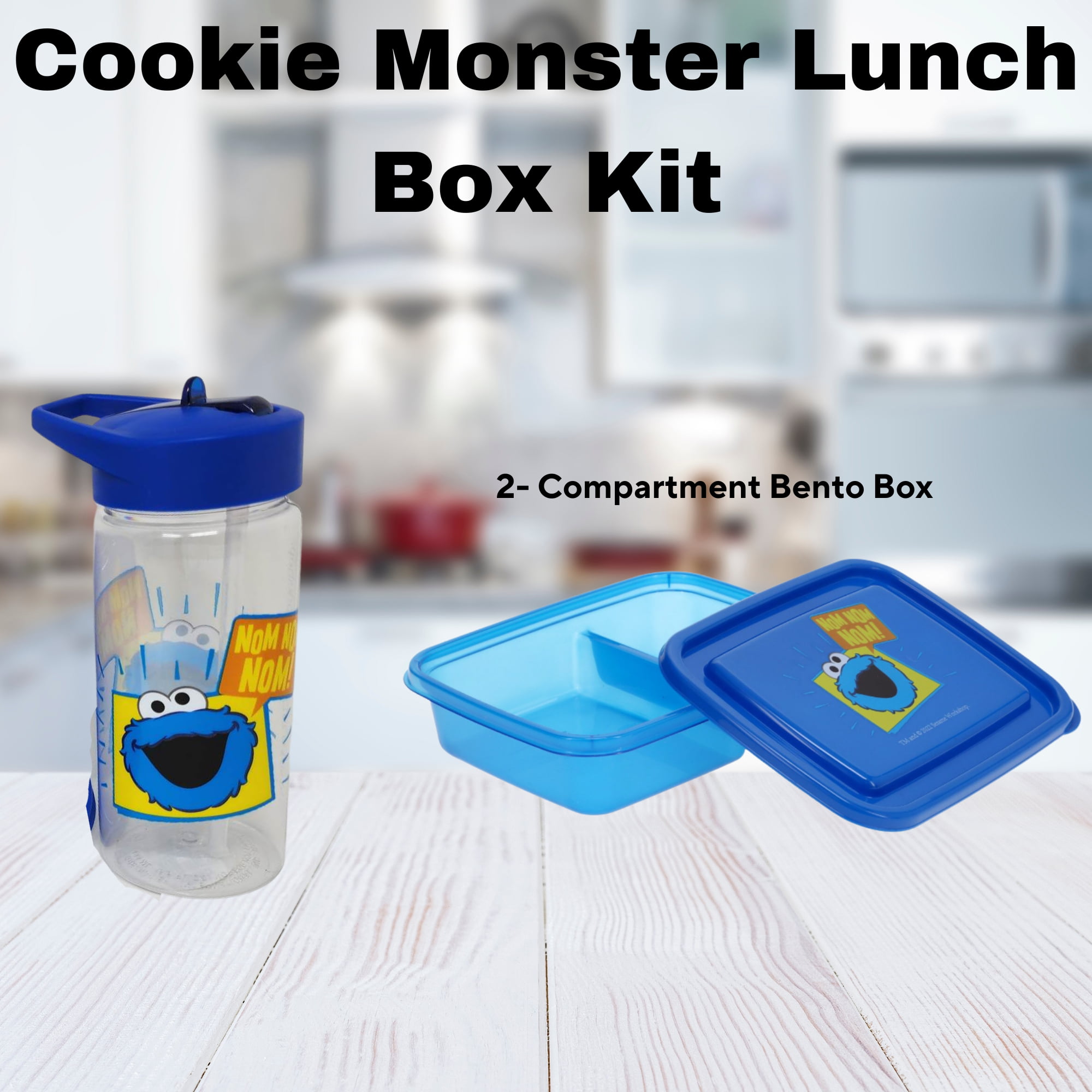 Sesame Street Elmo Lunch Box Kit for Kids Includes Red Bento Box Divided  Plates and Tumbler BPA-Free, Dishwasher Safe Toddler-Friendly Lunch