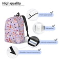 thumbnail image 3 of Saiise Sac à Dos pour Ordinateur Portable à Imprimé de Chats à la Mode - Bretelles Réglables, Résistant à l'Eau, Grande Capacité, Design Élégant, Unisexe pour l'École, le Bureau, les Voyages - Moyen, 3 of 5