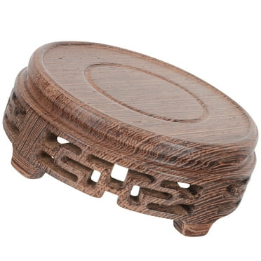 Leifggao Wooden Antique Shelf Vase Display Rack Small Teacup Display Stand Home Decor
