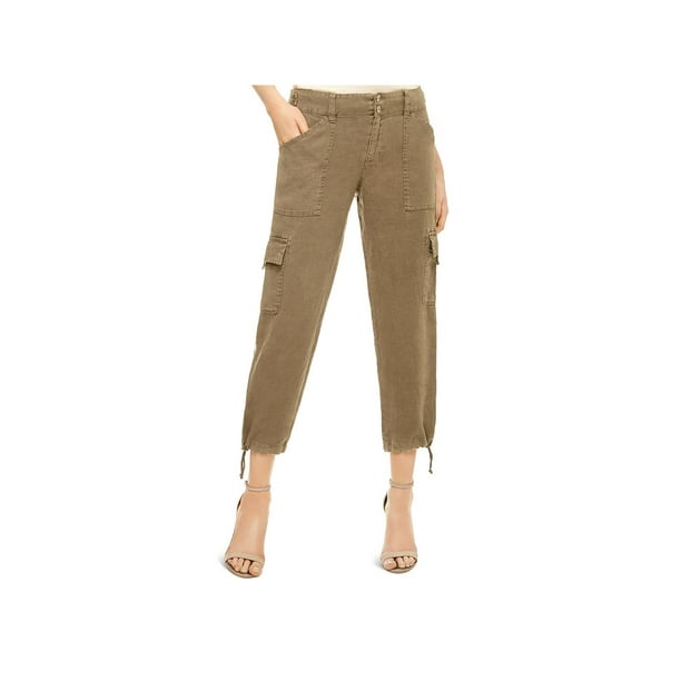 Sanctuary - Sanctuary Womens Terrain Linen Casual Capri Pants - Walmart.com - Walmart.com