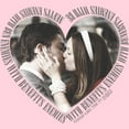 thumbnail image 2 of Junior's Gossip Girl Blair and Chuck Heart Kiss  Graphic Tee Light Pink X Large, 2 of 3