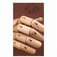 thumbnail image 3 of Wooden Hand Model Hand Figurines Rotatable Joint Drawing Sketch Mannequin Miniatures Desktop Room Decoration 10 Inch, 3 of 5