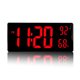 thumbnail image 1 of Reloj de pared electrónico temperatura y humedad pantalla grande luminosa Vhermosa, 1 of 5