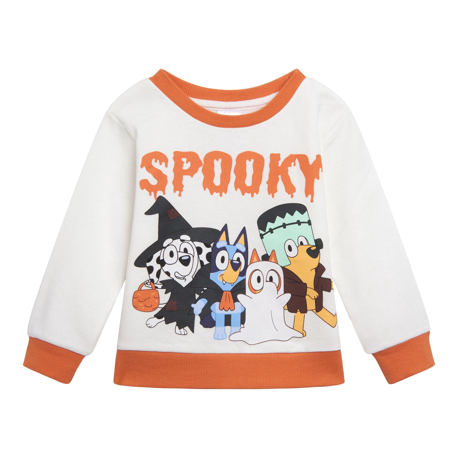 Bluey Bingo Chloe Halloween Fleece Sweatshirt and Jogger Pants Outfit Set Toddler to Little Kid