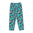 thumbnail image 4 of Xecao Skull Cat Women's Straight Lounge Pajama Pants: The Epitome of Relaxed Sleepwear, 4 of 9