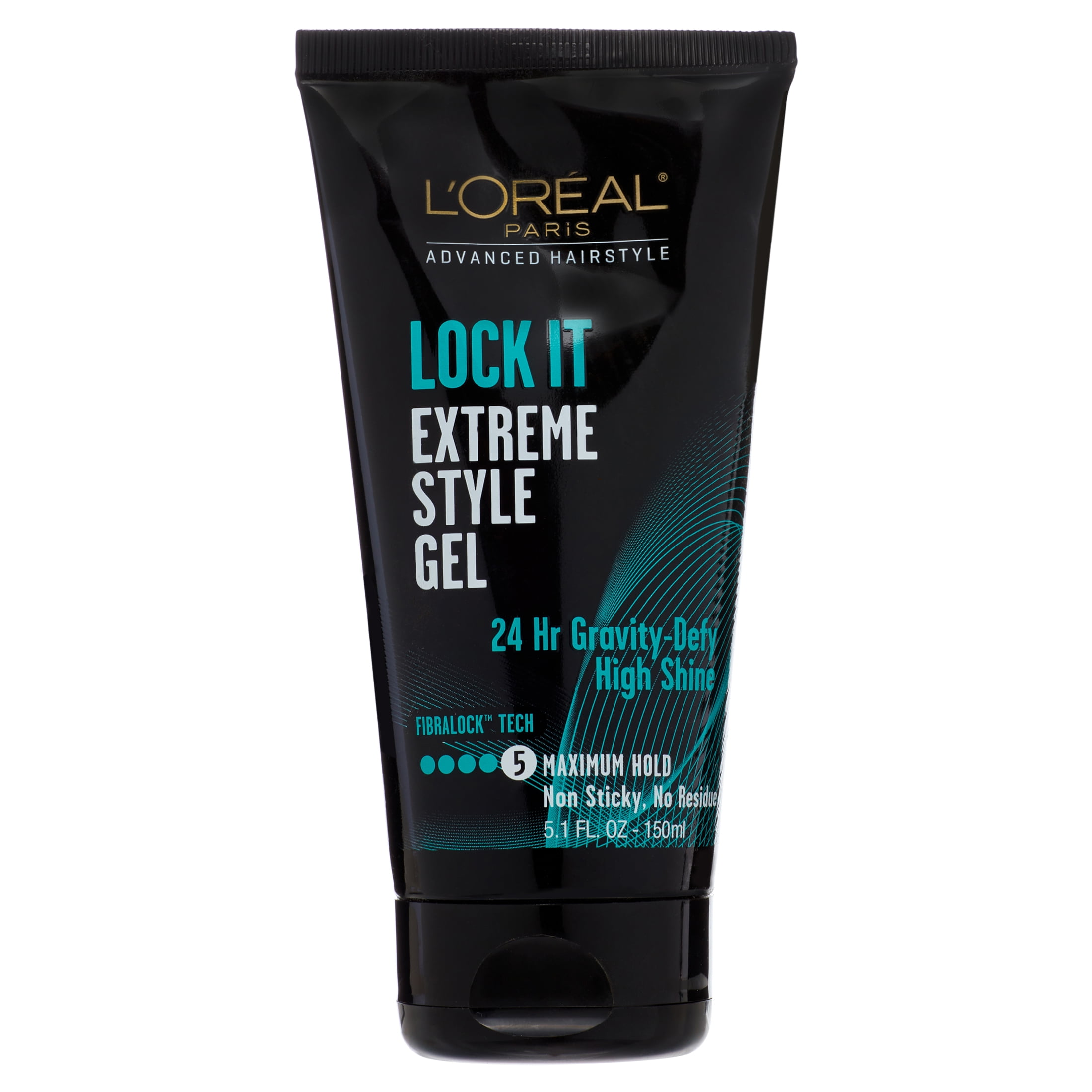 L'Oreal Paris Advanced Hairstyle Lock It Shine Enhancing Squeeze Hair Styling Gel, 5.1 fl oz