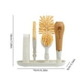 thumbnail image 3 of Uuiauoio Kitchen Cleaning Brush Set with Handles and Base,Includes Pot Brush Bottle Brush Dishwashing Crevice Cleaning Brush, for Kitchen Countertops Sinks Pots and Pans Dishware, 3 of 9