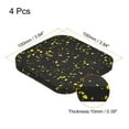 thumbnail image 2 of Unique Bargains Treadmill Mat-3.9'x3.9' Exercise Equipment Mat for Floor Protection Sound Reduction, Black Yellow 4 Pack, 2 of 5