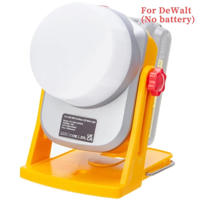 Pieza de Herramienta Eléctrica Decoración Del Hogar Construcción Lámpara de Trabajo LED Luz para DeWalt Makita Milwaukee Bosch 18V Craftsman 20V Batería Li-ion
