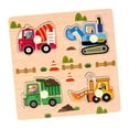thumbnail image 4 of Milaget Wooden Peg Puzzle Matching Game Shape Matching Board for Game Learning Trips transportation, 4 of 9