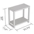 thumbnail image 3 of Safdie & Co. 23"L 1-Shelf Accent Table in Dark Grey, 3 of 3