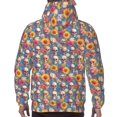 thumbnail image 7 of Sikiie Skull sunflower daisy Men's Hoodie, Essentials Hoodie, Sweatshirt, Pullover Hooded Sweatshirt for Men-4X-Large, 7 of 7