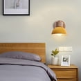 thumbnail image 2 of Aplique de pared industrial vintage de 15 cm Lámpara de pared de metal de madera retro ajustable E27 Aplique de interior para dormitorio Sala de estar Pasillo Restaurante (1 paquete, amarillo) esquí esquí Gafas de esquí, 2 of 5