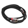 thumbnail image 3 of 2RCA Male to 2RCA Male Audio Cable Gold Plated Double compatible with RCA Cord compatible with TV to Amplifier2M/6.6ft-YM, 3 of 5