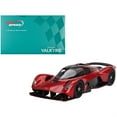 thumbnail image 1 of Aston Martin Valkyrie Hyper Red Metallic and Carbon 1/18 Model Car by Top Speed, 1 of 1