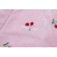 thumbnail image 5 of Kids Hooded Fleece Robe for Girls Soft Plush Bathrobe Warm Flannel Sleepwear with Belt Pockets Cute Cozy Housecoat for Toddler and Big Girls, 5 of 8