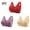 Khaki, variant on 3 Pack Everyday Casual Bra Set Womens Full Support Bra Printed Cotton Wireless Comfort Bralette Red Size 2XL
