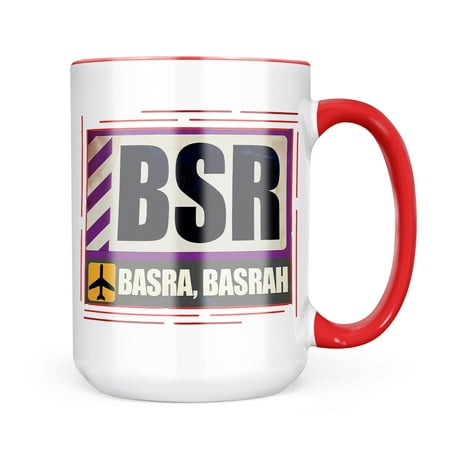 

Neonblond Airportcode BSR Basra Basrah Mug gift for Coffee Tea lovers