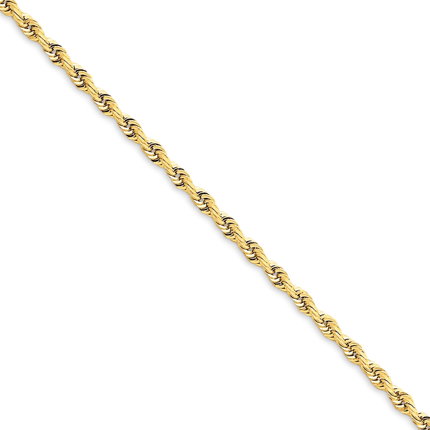 14k Yellow Gold 2.75mm D/C Quadruple Rope Chain