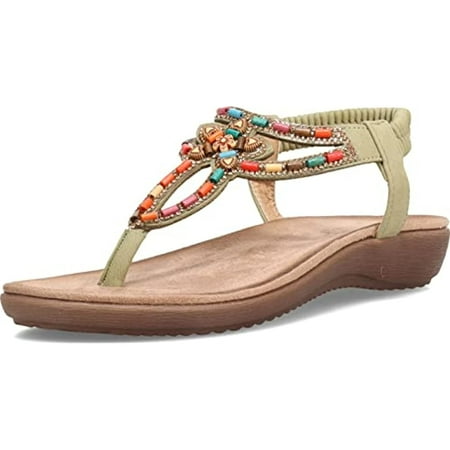

Patrizia Women s Crema Slingback Sandal Olive Green EU 40 / US 9