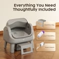 thumbnail image 5 of PetPivot AS12 Automatic Cat Litter Box Self-Cleaning with Safety Protection, Liners, Front Entry Step Included, Full Grey, 5 of 11