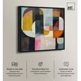 thumbnail image 2 of Colorful Pieces Canvas Colorful Wall Art by Art Remedy, Black Frame, 40" x 40", 2 of 7