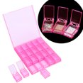 thumbnail image 4 of Nail Art Storage Box,20 grids Nail Decoration Nail Art Organize Box Transparent Storage Box Luxury Finish, 4 of 12
