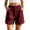 #06 Wine 【Mix & Match: Stock Up on Your Favorite Colors】, variant on Women's Soft Cotton Elastic Waistband Shorts with Pockets, Pull On Casual Summer Bottoms with Relaxed Fit, Comfortable Everyday Shorts with Tummy Control for Active Walking,