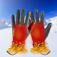thumbnail image 5 of USB Heated Gloves for Men and Women, Rechargeable Battery Heated Winter Gloves with Touchscreen, 3 Heat Settings, Cold Weather Outdoor Gloves for Skiing, Snowboarding, Hunting, and Work, 5 of 7