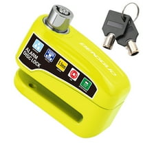 Yibooy Motorcycle Alarm Wheel Disk Brake Lock Waterproof Padlock for Bicycle (Green)