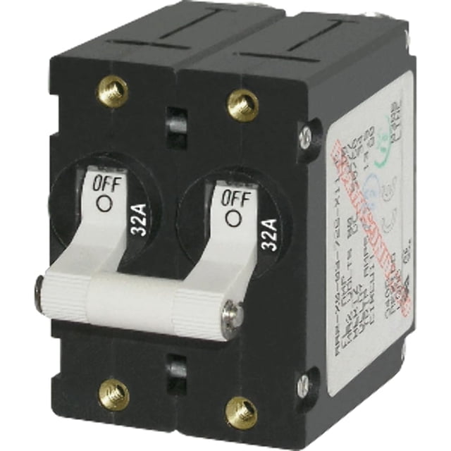 Interruptor automático Blue Sea Systems A-Series 32A de doble polo