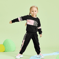 thumbnail image 4 of PatPat Ensemble 2 Pcs pour Bébé / Tout-Petit Fille, Chandail à Manches Longues à Blocs de Couleur à Empiècements à Imprimé Léopard et Pantalon, 4 of 7