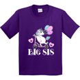 thumbnail image 3 of Inktastic Big Sis Unicorn Sister Announcement Youth T-Shirt, 3 of 5