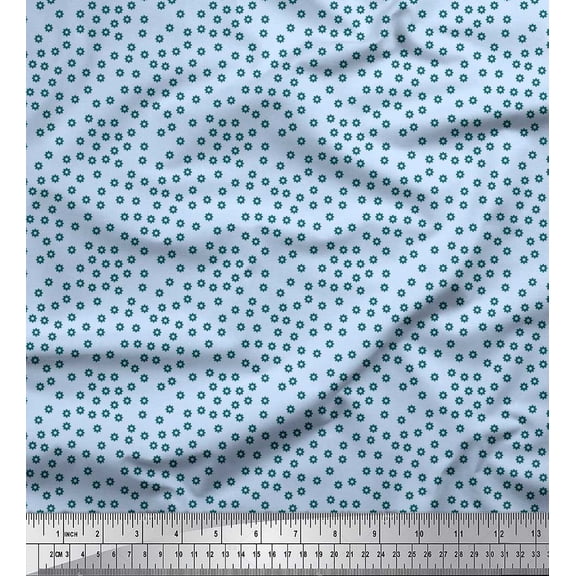 Soimoi Rayon Fabric Gear Parts Shirting Printed Craft Fabric by The Yard 42 Inch Wide