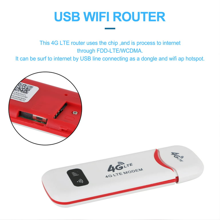 4G LTE Wireless Router WiFi Mobile Broadband Modem USB Dongle Unlocked - Walmart.com