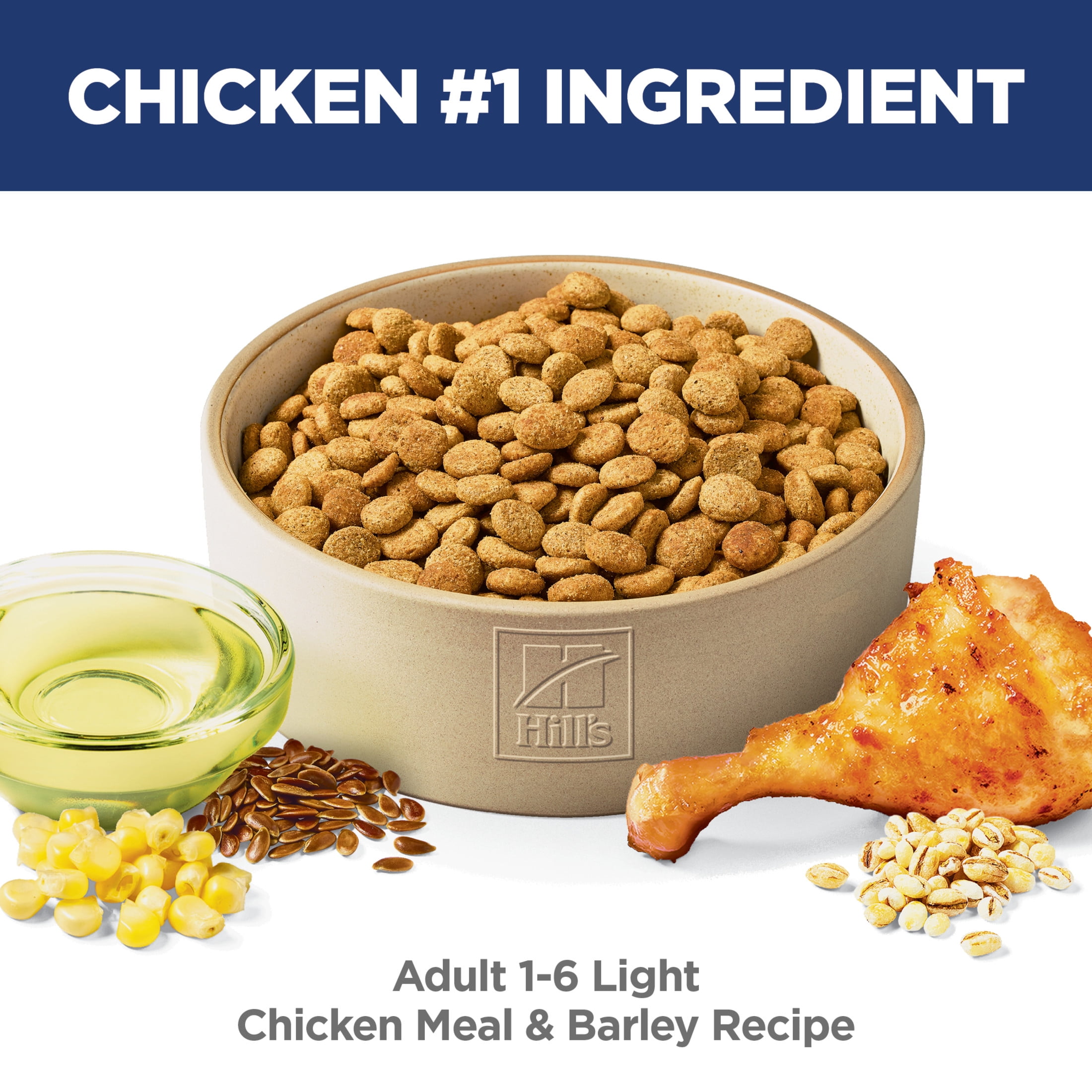 Hill's Science Diet Light Chicken & Barley Dry Dog Food, 30lb Bag