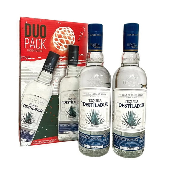 Pack de 6 Tequila El Destilador Blanco Duo Pack 700 ml