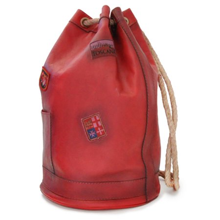 Pratesi Unisex Italian Leather Travel Bag Patagonia in Cow Leather - (Best Handbag For International Travel)