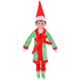 thumbnail image 4 of Pijama de muñeca de elfo grande, ropa de Navidad, vestido de maleta, camiseta para Barbies, accesorios para muñecas, saco de dormir, suéter estampado de dibujos animados, 4 of 4